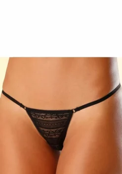 Strings|LASCANA Ministring Schwarz+Weis