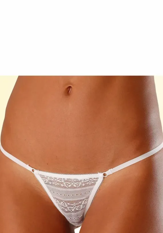 Strings|LASCANA Ministring Schwarz+Weis