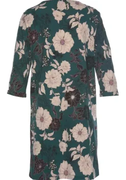 Nachhaltige Nachtwasche|s.Oliver Nachthemd Dunkelgrun-Geblumt