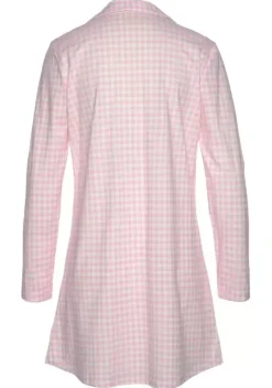 Nachhaltige Nachtwasche|Vivance Dreams Nachthemd Rosa-Weis