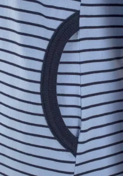 Nachhaltige Nachtwasche|H.I.S Nachthemd Blau-Gestreift