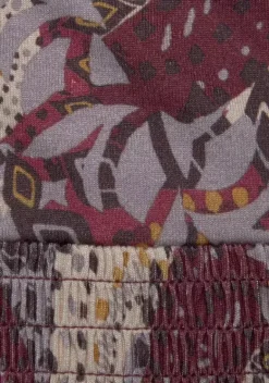 Kurze Kleider|LASCANA Neckholderkleid Lila-Bedruckt