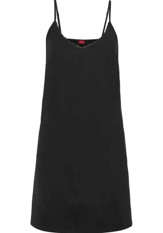 Nachhaltige Nachtwasche|s.Oliver Neglige Schwarz
