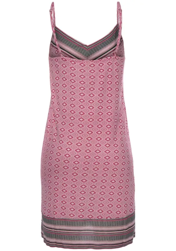 Nachhaltige Nachtwasche|Vivance Dreams Neglige Pink Gemustert