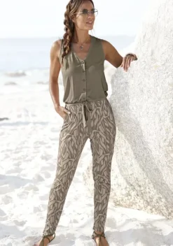 Overalls|Buffalo Overall Khaki-Sand Bedruckt