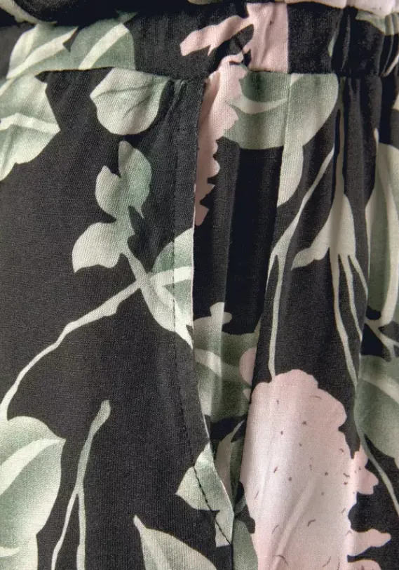 Overalls|Buffalo Overall Schwarz-Rosa-Bedruckt