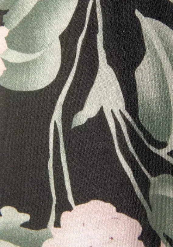 Overalls|Buffalo Overall Schwarz-Rosa-Bedruckt