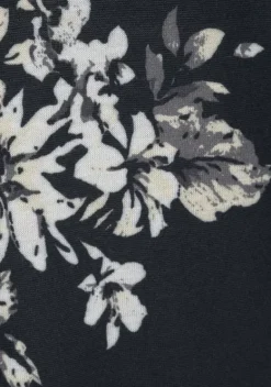 Strandmode|LASCANA Overall Schwarz-Creme-Bedruckt