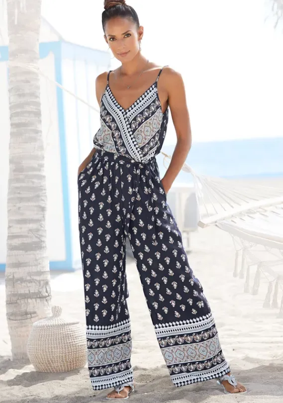 Overalls|Vivance Overall Blau-Bedruckt