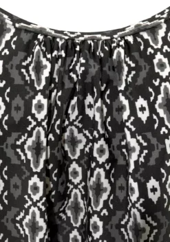 Tankinis|LASCANA Oversize-Tankini Schwarz-Bedruckt