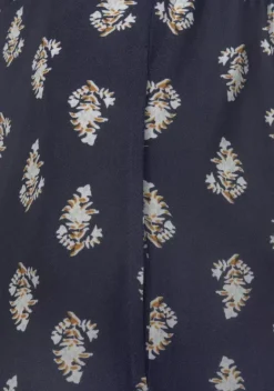 Lange Hosen|Vivance Palazzohose Blau-Bedruckt