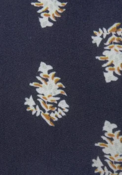 Lange Hosen|Vivance Palazzohose Blau-Bedruckt