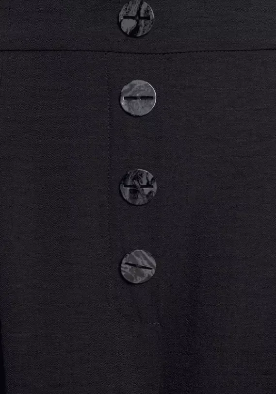 Lange Hosen|LASCANA Palazzohose Schwarz