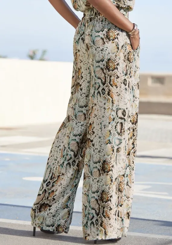 Lange Hosen|Buffalo Palazzohose Bedruckt