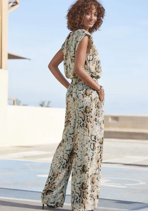 Lange Hosen|Buffalo Palazzohose Bedruckt