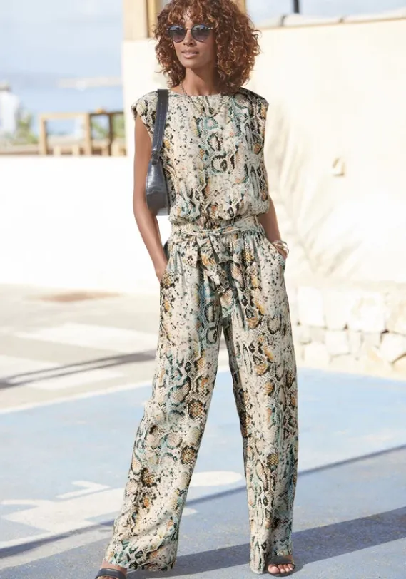 Lange Hosen|Buffalo Palazzohose Bedruckt