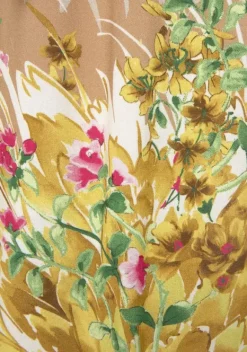 Lange Hosen|LASCANA Palazzohose Sand-Gelb Bedruckt