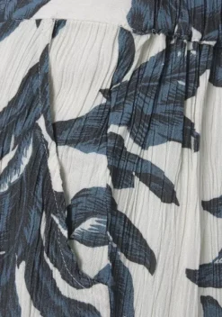 Lange Hosen|s.Oliver Palazzohose Sand-Schwarz Bedruckt