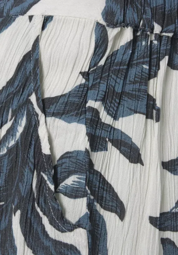 Lange Hosen|s.Oliver Palazzohose Sand-Schwarz Bedruckt