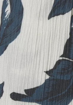 Lange Hosen|s.Oliver Palazzohose Sand-Schwarz Bedruckt