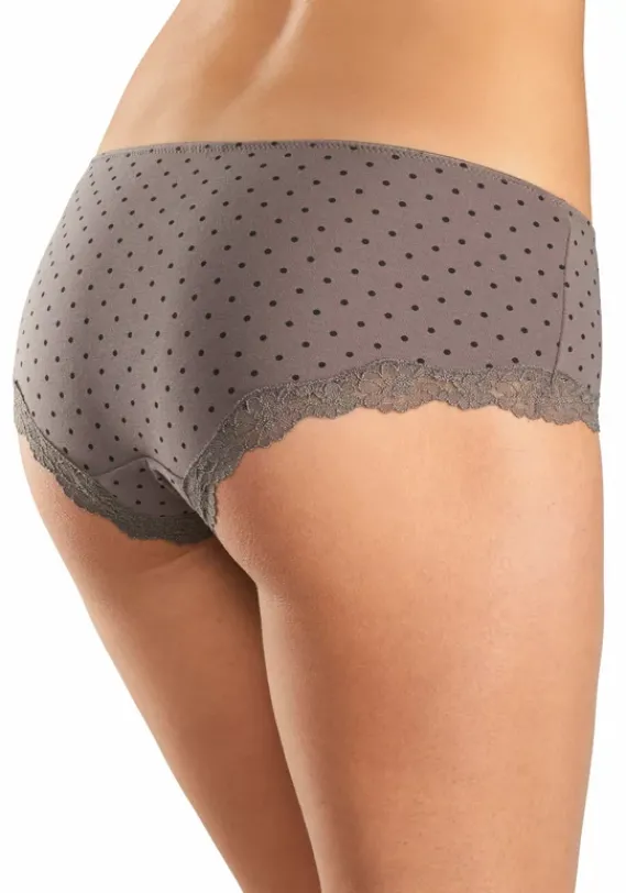 Nachhaltige Dessous & Wasche|LASCANA Panty Taupe-Uni, Gepunktet, Gestreift