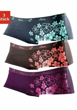 Pantys|s.Oliver Panty Lila, Braun, Anthrazit
