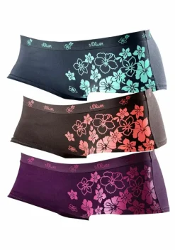 Pantys|s.Oliver Panty Lila, Braun, Anthrazit