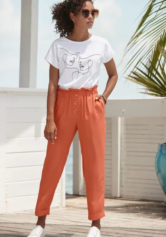 LASCANA Lange Hosen<Paperbag-Hose