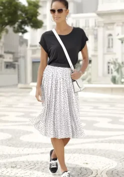 LASCANA Rocke<Plisseerock