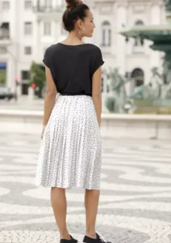 LASCANA Rocke<Plisseerock