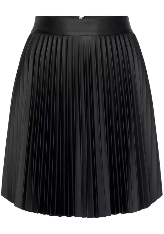 Rocke|Buffalo Plisseerock Schwarz