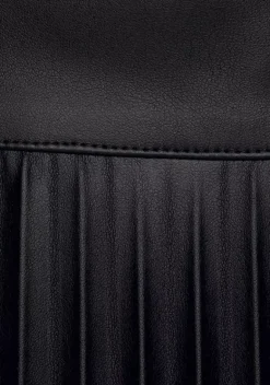 Rocke|Buffalo Plisseerock Schwarz