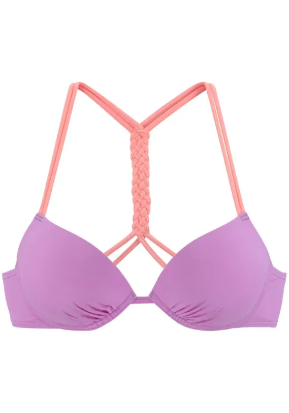 Push-Up-Bikinis|Venice Beach Push-Up-Bikini-Top"Anna" Lila