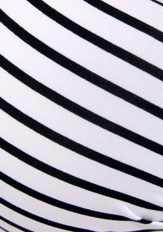 Push-Up-Bikinis|Venice Beach Push-Up-Bikini-Top"Camie" Schwarz-Weis-Limette