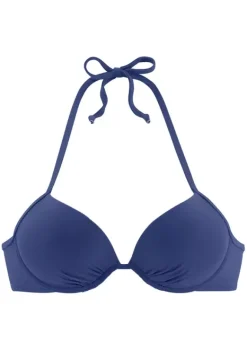 Push-Up-Bikinis|Buffalo Push-Up-Bikini-Top"Happy" Blau