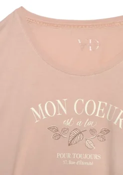 Nachhaltige Nachtwasche|Vivance Dreams Pyjamaoberteil Apricot