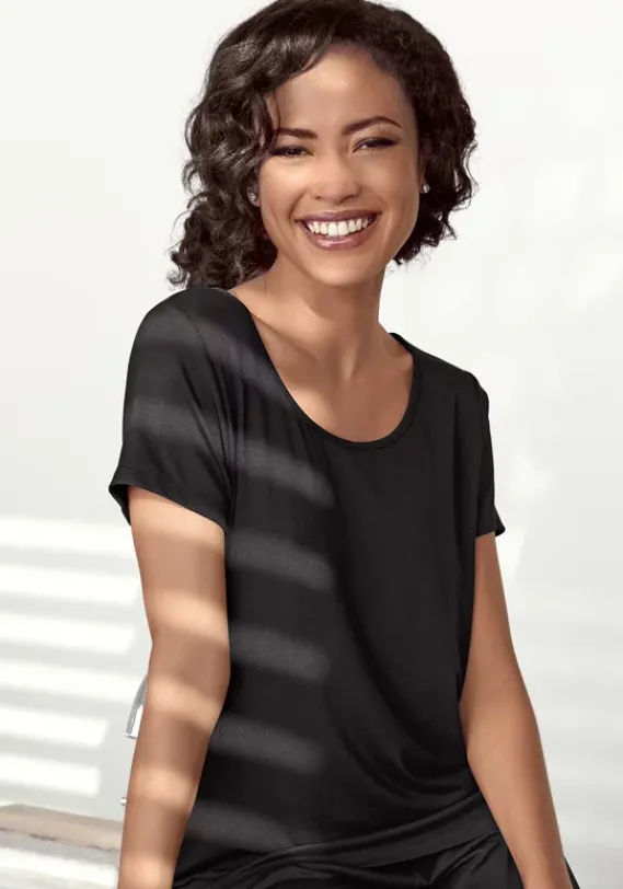 LASCANA Nachhaltige Nachtwasche<Pyjamaoberteil