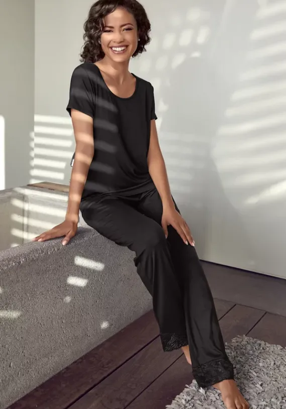 LASCANA Nachhaltige Nachtwasche<Pyjamaoberteil