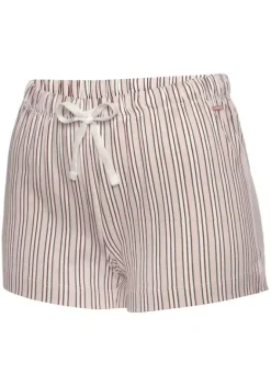 Nachhaltige Nachtwasche|s.Oliver Pyjamashorts Blassrosa-Gestreift
