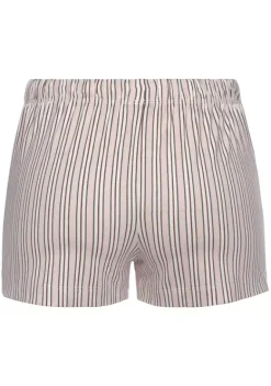 Nachhaltige Nachtwasche|s.Oliver Pyjamashorts Blassrosa-Gestreift