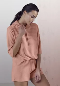 Nachhaltige Homewear|s.Oliver Relaxshorts Altrosa