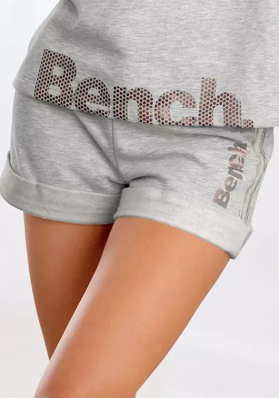 Nachhaltige Homewear|Bench. Relaxshorts Grau-Meliert