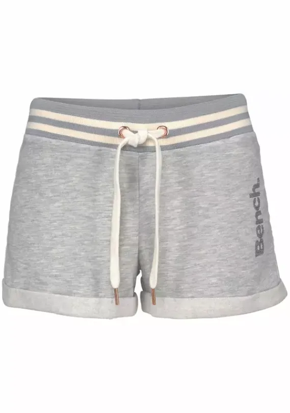Nachhaltige Homewear|Bench. Relaxshorts Grau-Meliert