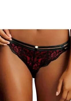 Slips|JETTE Rioslip Schwarz-Rot