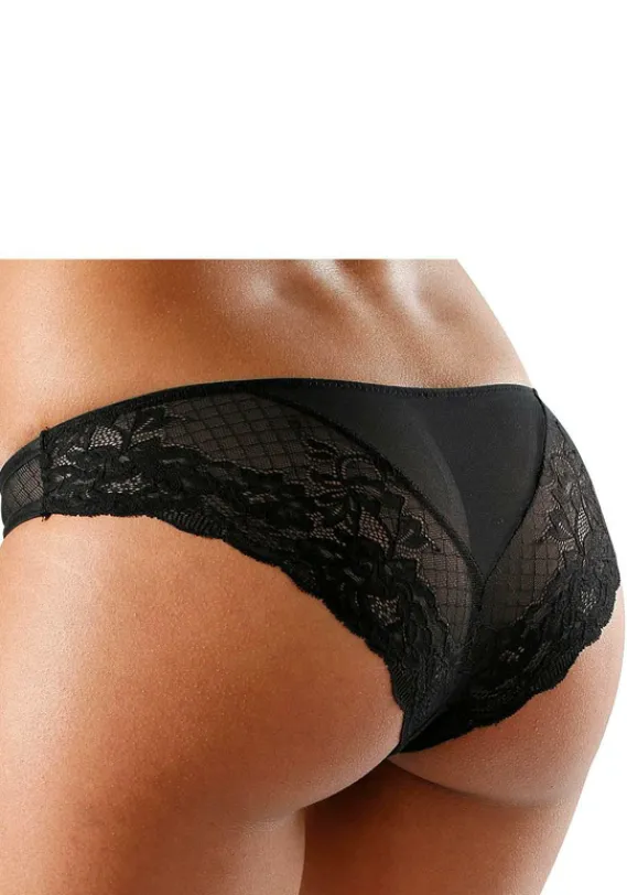 Slips|JETTE Rioslip Schwarz-Creme