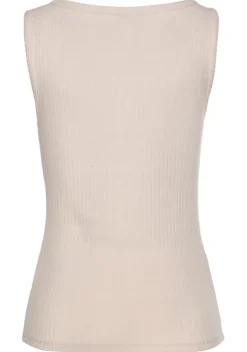 Damenshirts|LASCANA Ripptanktop Beige
