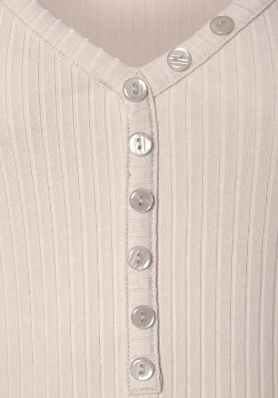 Damenshirts|LASCANA Ripptanktop Beige