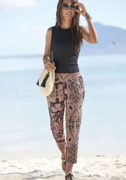 Damenshirts|LASCANA Ripptanktop Schwarz