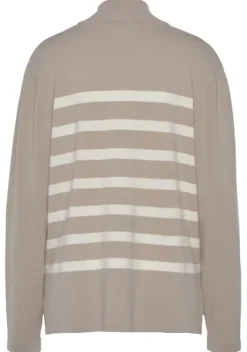 Pullover|LASCANA Rollkragenpullover Sand/Creme