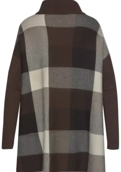 Pullover|LASCANA Rollkragenpullover Braun-Kariert